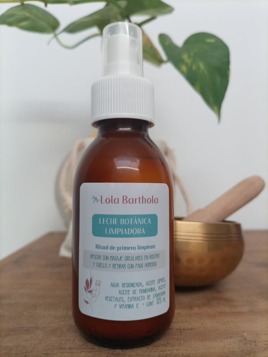 Leche botánica limpiadora
